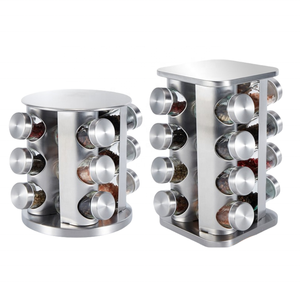 주방 수납 랙 스테인레스 철 주방 조미료 보관 선반 세트 - Product Image 1