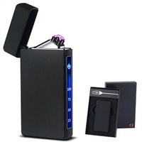 Nouveau briquet électrique à plasma avec affichage du niveau de batterie, rechargeable, en alliage de zinc, briquet USB pour cigares et bougies, design moderne