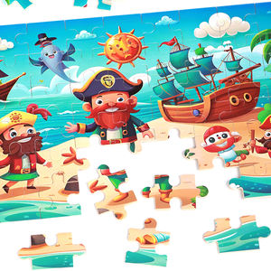 Puzzle Personalizzato da 72 Pezzi con Animali, <span class=keywords><strong>Giochi</strong></span> da Tavolo Educativi, Puzzle di Cartoni Animati con Dinosauri e Auto <span class=keywords><strong>per</strong></span> Bambini e Bambine - Product Image 5