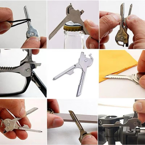 Outdoor Multifunction Keychain Mini Multifunction <strong>Tool</strong> 6 in One Key Knife Camping Equipment Survival <strong>Tool</strong> - Product Image 5
