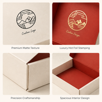 Boîtes d'expédition en carton ondulé avec logo personnalisé en relief pour les coffrets cadeaux de cosmétiques et de soins de la peau - Matériaux écologiques et recyclés