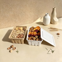 Boîte à bijoux compostable écologique, emballage en pulpe moulée durable, boîte cadeau