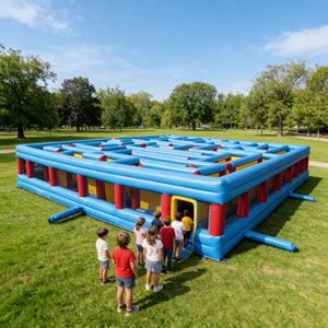 Vente flash : labyrinthe gonflable pour adultes <span class=keywords><strong>pas</strong></span> <span class=keywords><strong>cher</strong></span>, jeu de labyrinthe gonflable, équipement de terrain de jeu géant en plein air - Product Image 4