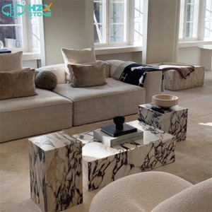 HZX Vente Chaude Pierre de Marbre Calacatta <span class=keywords><strong>Volia</strong></span> Polie et Étanche sur Mesure pour Socle et Table d'Appoint pour Villa et Maison - Product Image 4