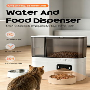 Comedero Inteligente para Mascotas de Doble Cámara, Dispensador Automático de Comida y Agua de Acero Inoxidable 304 con Pantalla LCD para Perros y Gatos - Product Image 6