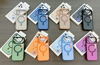 Coque magnétique antichoc en TPU+PC pour iPhone 18 Pro Max, avec anneau fin contrastant, compatible également avec les modèles 17, 16 Plus et 15 (protection intégrale)