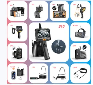 112-B endüstriyel dijital Borescope 1080P 4.3 inç LCD HD ekran yılan endoskop kamera ile Video muayene 5.5/8mm kamera