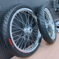 Roues supermotard chromées 2026 pour Talaria XXX MX3 MX4 LBX Light Bee 79, roues de moto 70/90-17 90/80-17 avec jantes argentées