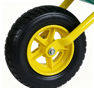 Kids Metal Wheelbarrow Toy Cart Outdoor Garden <b>Trolley</b> Solid Wheel Children Push Cart OEM Custom - Product Image 2