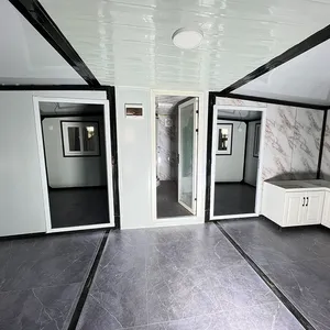 บ้านคอนเทนเนอร์กันน้ำ40FT 40Ft ขยายได้บ้านเคลื่อนที่คาราวานแบบพกพา2ห้องนอน4ห้องนอนบ้านคอนเทนเนอร์ - Product Image 2