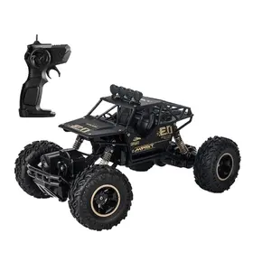 Mobil Remote Control 6141 RC 1/16, mainan 4x4 RC gaya baterai Crawler Rock 4WD Off Road mainan kendaraan RC untuk anak-anak