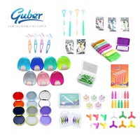 Boîte d'alignement orthodontique transparente ISO Guber Factory, étui pour aligneur, rangement, outil de retrait et masticateurs pour clinique dentaire