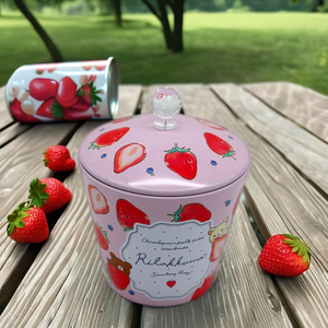 Cấp thực phẩm phim hoạt hình cupcake tinplate Canister tráng miệng đường thức ăn vật nuôi <span class=keywords><strong>Cookie</strong></span> kẹo quà tặng bao bì lưu trữ logo in - Product Image 5