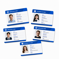 Carte RFID en matériau PETG durable, impression de badge d'identification personnalisé avec photo, carte intelligente NFC sans contact