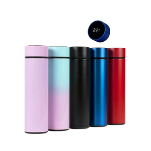16oz Classic Smart <b>Thermos</b> with Temperature Display Eco-Friendly Stainless Steel Water Bottle for Back to School Custom Logo - Product Image 1