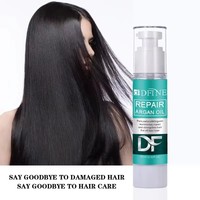 Traitement capillaire à l'huile d'argan en marque propre, 50 ml, sérum réparateur, renforce, hydrate, extrait de plantes naturelles pures, tous types de cheveux