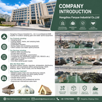 Tente de Glamping Hôtelière à 2 Étages avec Balcon, Direct Usine, pour Complexes Familiaux, en Stock, Prise en Charge de la Personnalisation OEM ODM