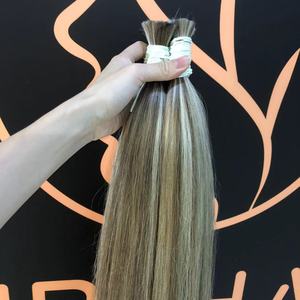 Extensiones de cabello cutícula alineada cabello humano Loiro piano color 8/613 extensión de cabello humano <span class=keywords><strong>Rubio</strong></span> com a Raiz Esfumada - Product Image 2