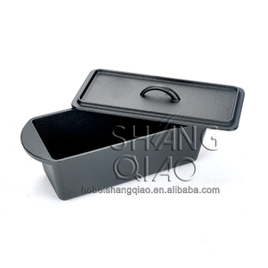 Dịch Vụ OEM Có Sẵn Hình Chữ Nhật Khuôn Với Nắp Pre-Dày Dạn Bề Mặt Đúc Sắt Loaf Pan - Product Image 1