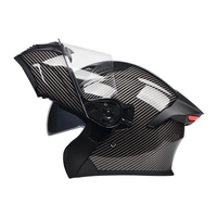 Promotion Casque Moto Ouvert ABS Modulaire avec Feu Arrière LED Homologué DOT Toutes Saisons pour Cyclisme & Motocross