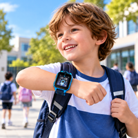 Montre connectée pour enfants avec appels vidéo 4G LTE VoLTE, suivi GPS, batterie 650 mAh, idéale pour les voyages en famille