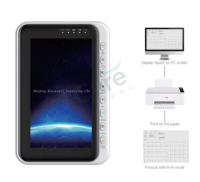 Électrocardiographe vétérinaire portable 12 pistes avec écran tactile 7 pouces, affichage simultané, commutation intelligente des pistes et rapports USB PNG