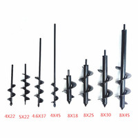 23 pouces Jardin Tarière Bit Fleur Planteur Ampoule Arbre Twist Drill Tarière Cour Jardin Literie Plante Trou Digger Lâche Foret