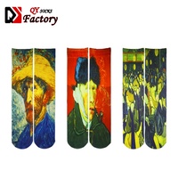 Chaussettes de sport à sublimation numérique 3D sans couture 360°, impression personnalisée en gros