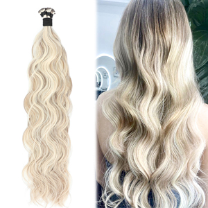 Extensions de <span class=keywords><strong>cheveux</strong></span> humains <span class=keywords><strong>Remy</strong></span> russes européens de qualité supérieure, 100 % naturels, grade 12A, double trame, tissées à la main - Product Image 4