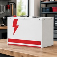 Batterie LiFePO4 12,8 V 100 Ah LAB12100, remplacement de la batterie au plomb-acide, batterie au phosphate de fer et de lithium avec BMS