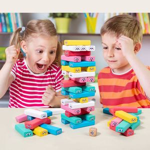 Juego de Bloques de Madera Apilables Interactivos, Juego de Mesa Terapéutico para Habilidades Sociales, Torre de Emociones, Actividades Emocionales para Niños - Product Image 6