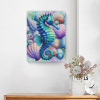 Kits de peinture diamant 5D Chenistory Seahorse pour adultes, artisanat, œuvre d'art, animaux, kits de peinture diamant ronds complets
