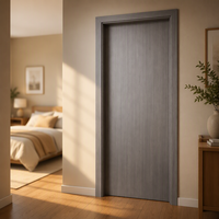 Porte intérieure pleine en WPC Jiuyixing, épaisseur 40 mm, design tendance, fabriquée en Chine pour les entrepreneurs et l'usage commercial