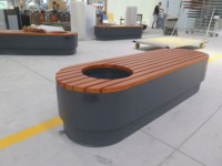 Ventes directes d'usine Chaise de parc longue en bois de qualité supérieure Bancs de parc Usine extérieure Bancs en bois d'extérieur