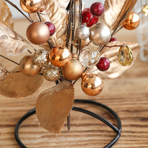 เชิงเทียนคริสต์มาส LANJO รูปต้นคริสต์มาส ทำจากเหล็กดัด ประดับด้วยทองคำเปลว สำหรับตกแต่งในช่วงเทศกาล - Product Image 3