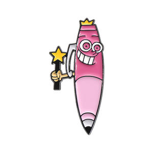 Engraçado caneta lápis esmalte pin amor coração desenho animado cão liga crachá - Product Image 2