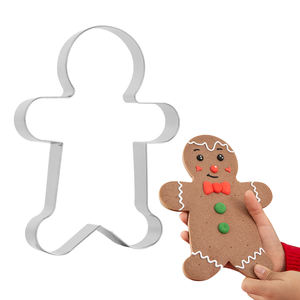 大きなサイズのクリスマス用クッキー型、フォンダンエンボッサー、スタンプ、クリスマス用クッキーカッター、クッキーステンシル付き - Product Image 2