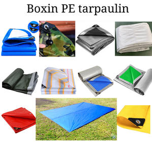 GRS approuvé CE usine chinoise personnalisée 20x30 imperméable à l'eau robuste à plat camion bâche en tissu Poly bâches pour camions couverture - Product Image 6