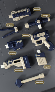 Unisex Kinder Elektronisches DIY-Montage-Scharfschützengewehr Simulations-Plastikspielzeug Transformierbar mit Magnetischen Funktionen für 4-6-Jährige - Product Image 3