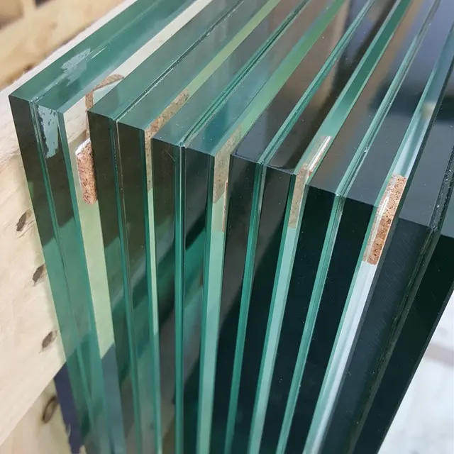 Kaca Keselamatan Dilaminasi Kaca Tempered Laminasi 6Mm, 3Mm 4Mm 5Mm 8Mm 10Mm 12Mm Harga Kaca Laminasi Tempered