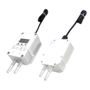 Transmetteur de pression différentielle RJVELEUK 4-20mA DC24V en aluminium IP65, micro-capteur de pression d'air et de vent - Product Image 2
