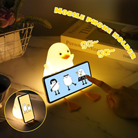 Lampes de chevet pour chambre d'enfant Portable Rechargeable Animal Boys Girls Squishy Birthday Xmas Gifts Light Duck Night Light