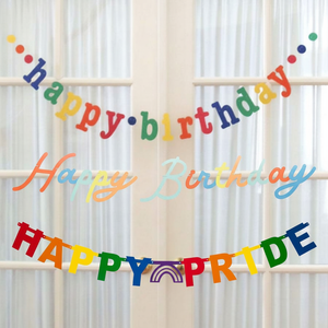 แบนเนอร์ตกแต่งพื้นหลังผ้าใยสังเคราะห์หลากสีสำหรับตกแต่งงานเลี้ยงวันเกิด - Product Image 1
