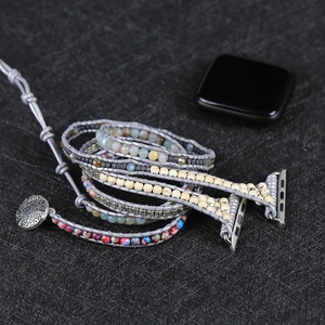 Nouveauté Bracelet de montre en pierre naturelle Bracelet de montre réglable Boho pour <span class=keywords><strong>Fitbit</strong></span> Versa 2 <span class=keywords><strong>Smartwatch</strong></span> Remplacement - Product Image 4