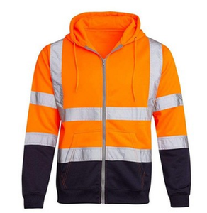 Sweat à capuche de haute qualité pour la course à pied Logo personnalisé sweats à capuche de sécurité réfléchissants à manches longues pour vêtements de sécurité réfléchissants - Product Image 2