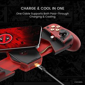 Manette de jeu mobile GameSir X3 Pro <span class=keywords><strong>Deadpool</strong></span> Edition à effet Hall pour iPhone et Android avec refroidisseur intégré - Product Image 3