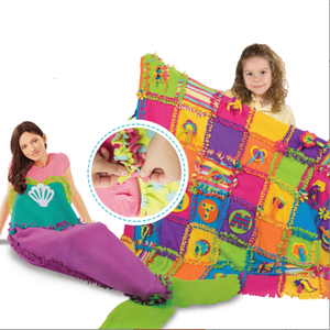 Jeu de tissage manuel DIY pour enfants, jouet éducatif, couverture en tissu à nouer soi-même - Product Image 1