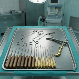 Ensemble d'instruments de chirurgie générale en acier inoxydable de haute qualité, outils chirurgicaux manuels de classe I pour interventions esthétiques, certifiés CE ISO, par Grip - Product Image 3