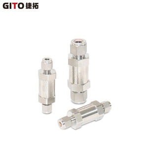 Filtre à gaz en acier inoxydable de 0,5 m avec raccord de compression, filtre droit avec élément filtrant fritté OD1/4, filtre à air - Product Image 3