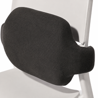 Coussin lombaire en mousse à mémoire de forme avec ailes latérales, oreiller de soutien lombaire ovale pour chaises de bureau, coussin enveloppant pour le dos pour sièges domestiques
